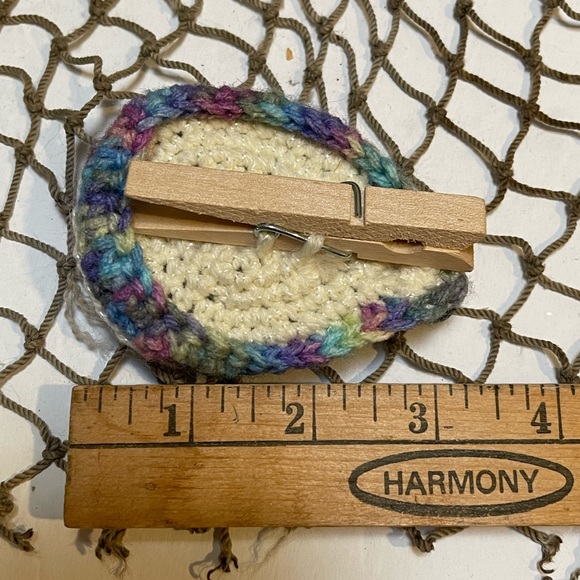 Crochet Nautilus Sea Shell Lava Bead Essential Oil Diffuser Ornament SK - Picture 2 of 2